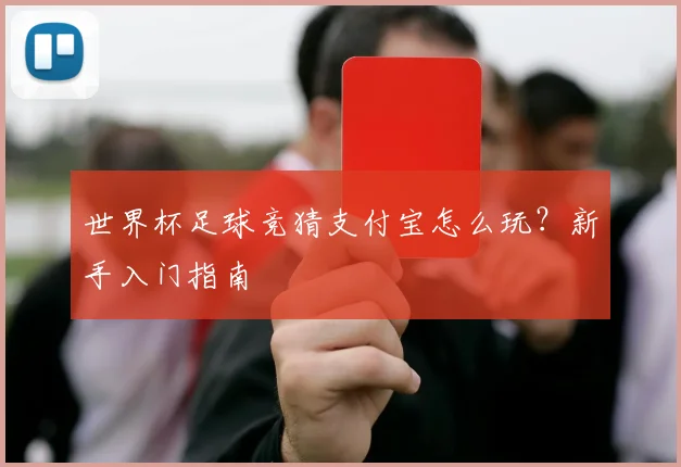 世界杯足球竞猜支付宝怎么玩？新手入门指南