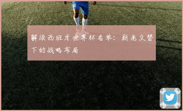 解读西班牙世界杯名单：新老交替下的战略布局
